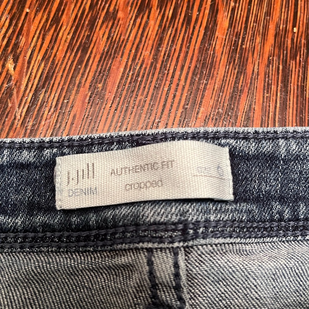 J Jill Blue Floral Embroidered Straight Leg Jeans - Picture 7 of 8